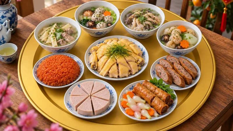 Mâm cỗ ngày Tết gồm những món gì? Thực đơn truyền thống miền Bắc và gợi ý cho gia đình ít người