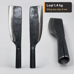 Dao chặt xương rèn từ nhíp ô tô 1,4kg, 1,2kg — ảnh 5