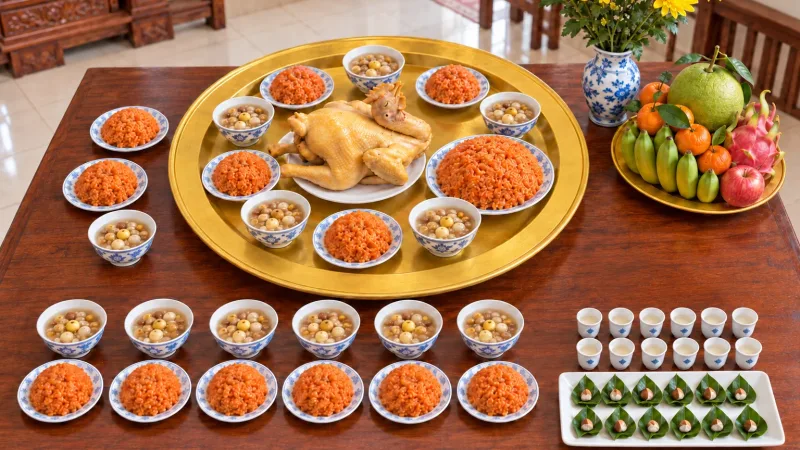Mâm cúng đầy tháng cho bé trai, bé gái gồm những gì? Cách làm đơn giản