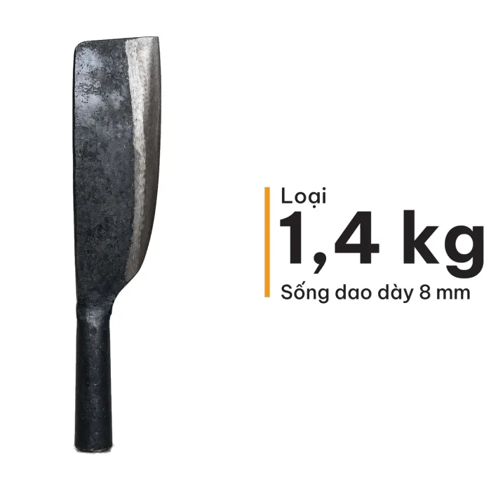 Dao chặt xương rèn từ nhíp ô tô 1,4kg, 1,2kg