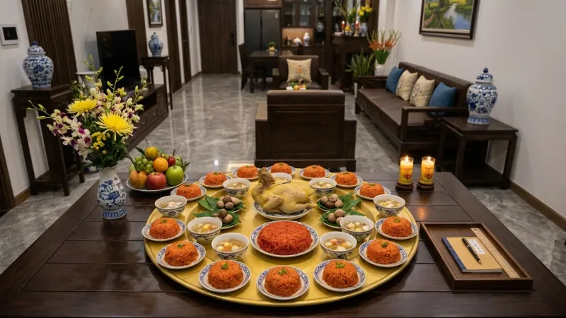 Mâm cúng thôi nôi cho bé trai, bé gái gồm những gì? Cách bày đơn giản
