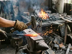 Dao rèn thủ công: thợ rèn làm một con dao chặt từ nhíp ô tô thế nào?