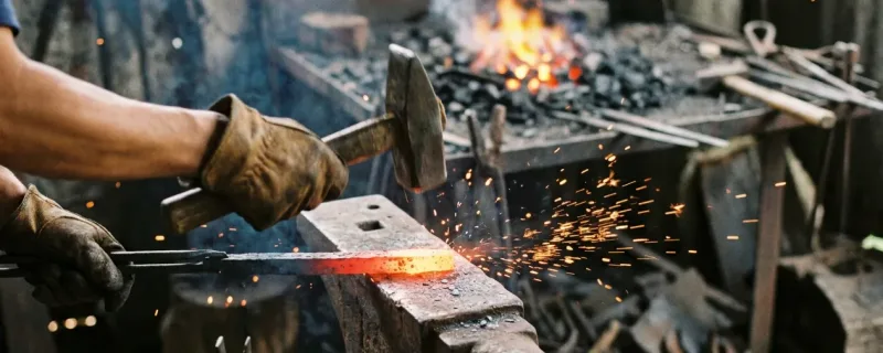 Dao rèn thủ công: thợ rèn làm một con dao chặt từ nhíp ô tô thế nào?