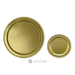 Mâm nhôm anod vàng 70cm cùng bộ với mâm 42cm, nhìn từ trên xuống
