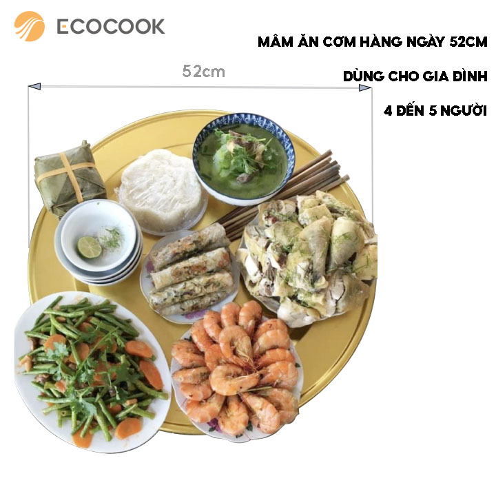 mâm cơm gia đình 53cm ecocook