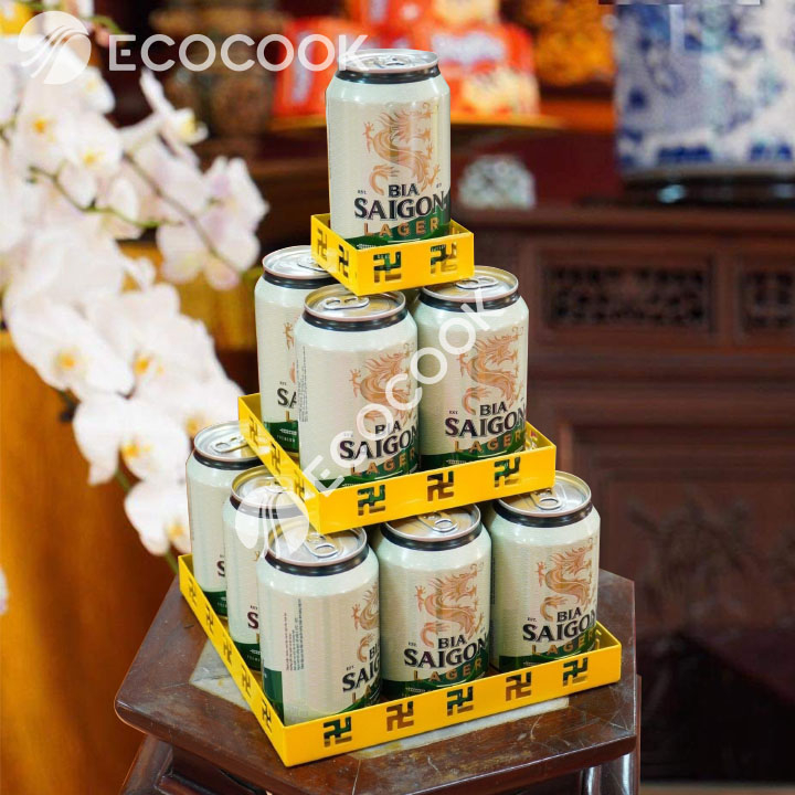 tháp nước ngọt vuông 3 tầng